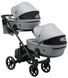 Коляска 2 в 1 для двойни Bair Kiwi DUO Soft BKP-218 серый 1000681104 фото 5