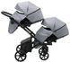 Коляска 2 в 1 для двойни Bair Kiwi DUO Soft BKP-218 серый 1000681104 фото 6