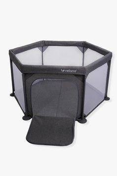 Манеж дитячий шестикутний VELANO Star, grey sf58604 фото