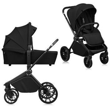 Універсальна коляска 2 в 1 Lionelo MIKA PLUS 2IN1 BLACK ONYX 97520845 фото