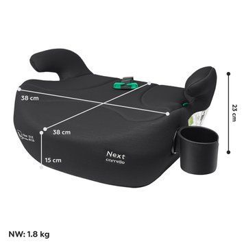 Автокрісло-бустер CARRELLO Next CRL-16011A Midnight Black i-Size 125-150см+напр.рем, підскл /2/ 111755 фото