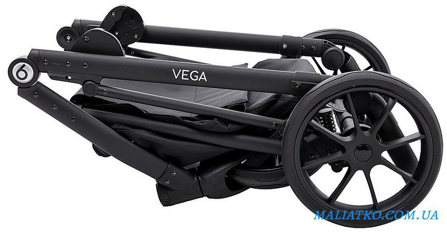 Коляска 2 в 1 Bair Vega ECO VE-47 темно-серый 1000681069 фото