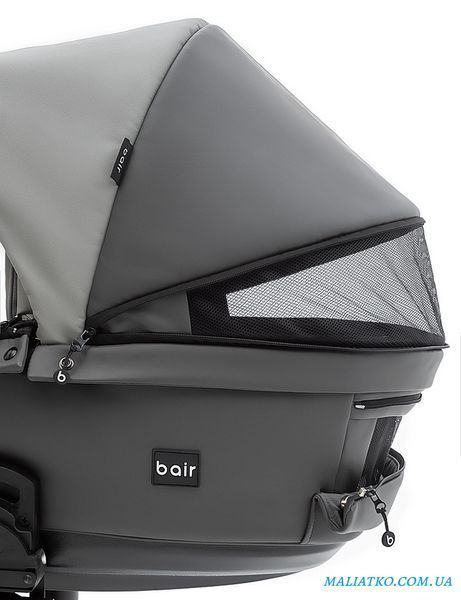 Коляска 2 в 1 для двойни Bair Kiwi DUO ECO BKD-21/15 серый / графит 1000681043 фото