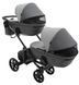 Коляска 2 в 1 для двойни Bair Kiwi DUO ECO BKD-21/15 серый / графит 1000681043 фото 5