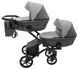 Коляска 2 в 1 для двойни Bair Kiwi DUO ECO BKD-21/15 серый / графит 1000681043 фото 3