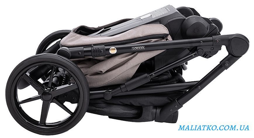Коляска 2 в 1 Adamex Locco Tip TK-72 капучино 1000681023 фото