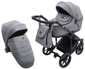 Коляска 2 в 1 Adamex Locco Tip TK-60 темно-серый 1000681022 фото