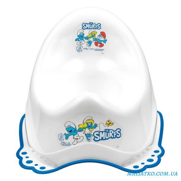 Горщик з антиковзаючим покриттям Maltex The Smurfs Chamber pot with anti slip rubber 1411_37 white (білий) 681526 фото