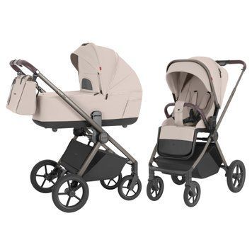 Коляска універсальна CARRELLO Ultra CRL-6527 2в1 Maple Beige (Color Frame) /1/ 113137 фото
