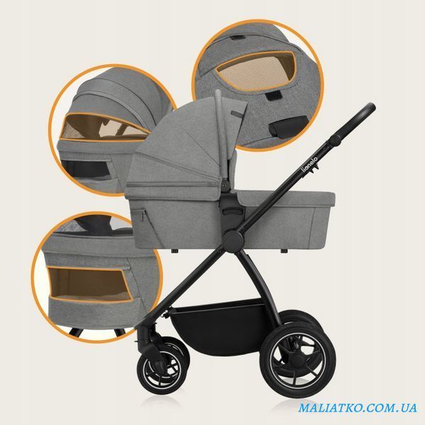 Універсальна коляска 3 в 1 Lionelo MERIL 3IN1 GREY STONE 98001160 фото