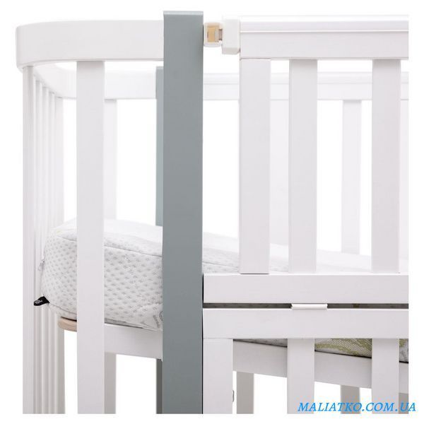 Кровать Babyroom Луна LU-3 маятник, ящик белый / серый 1000681898 фото