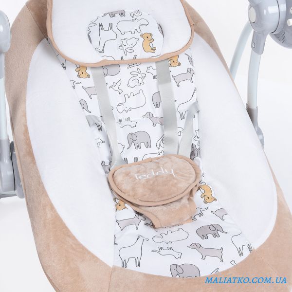 Гойдалка ME 1075 TEDDY Beige Animals 277755 фото