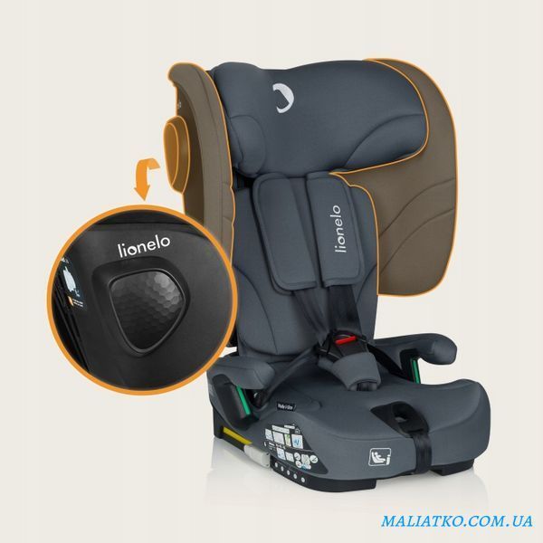Дитяче автокрісло Lionelo NELLY I-SIZE GREY GRAPHITE 102592206 фото