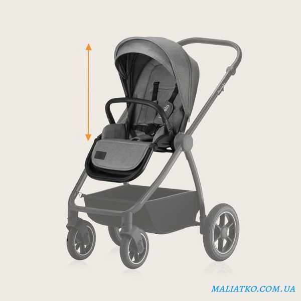 Універсальна коляска 3 в 1 Lionelo MERIL 3IN1 GREY STONE 98001160 фото