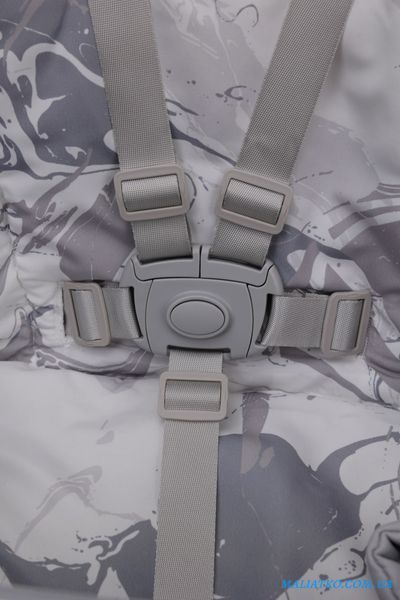Стілець-гойдалка для годування дитини 2 в 1 VELANO Nomi, light grey sf58277 фото
