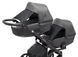 Коляска 2 в 1 для двойни Bair Kiwi DUO Soft BKD-219-1 графит 1000681857 фото 7