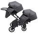 Коляска 2 в 1 для двойни Bair Kiwi DUO Soft BKD-219-1 графит 1000681857 фото 8