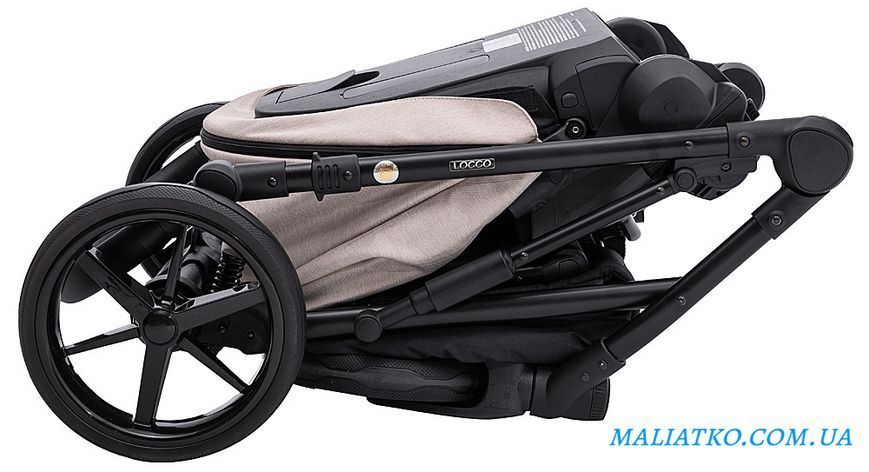 Коляска 2 в 1 Adamex Locco Tip TK-20 бежевый 1000681064 фото