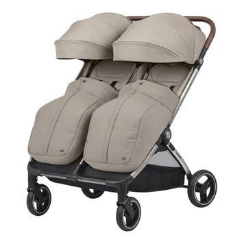 Прогулянкова коляска двомісна CARRELLO Link CRL-6533 Island Beige 113353 фото