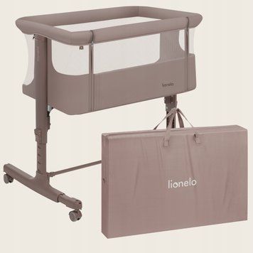 Ліжечко приставне Lionelo AURORA BEIGE TAUPE 122869701 фото