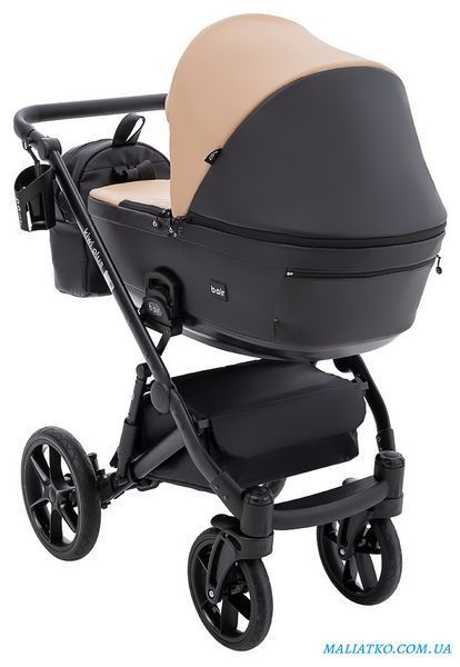 Коляска 2 в 1 Bair Kiwi Plus ECO BKP-18/15 капучино / черный 1000680897 фото