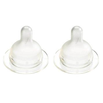 Силіконова соска до пляшечки для годування Difrax S-bottle Wide маленька (2шт) 000040706 фото