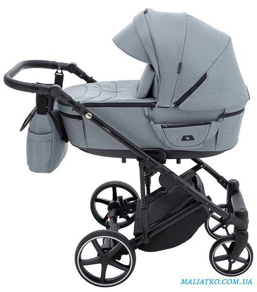 Коляска 2 в 1 Adamex Ziko Tip TK-60 тёмно-серый 1000680775 фото