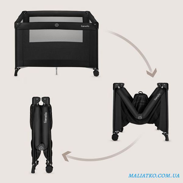 Манеж Lionelo AMELIE BLACK CARBON 121155156 фото