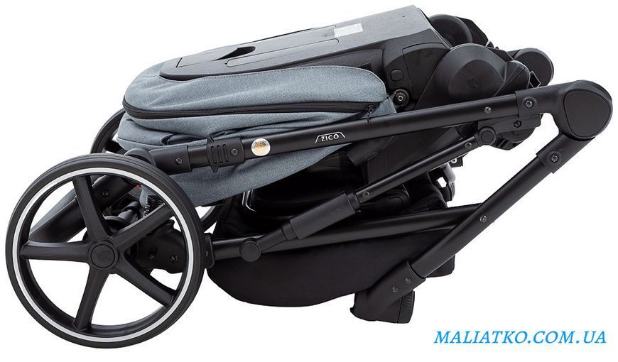 Коляска 2 в 1 Adamex Ziko Tip TK-60 тёмно-серый 1000680775 фото
