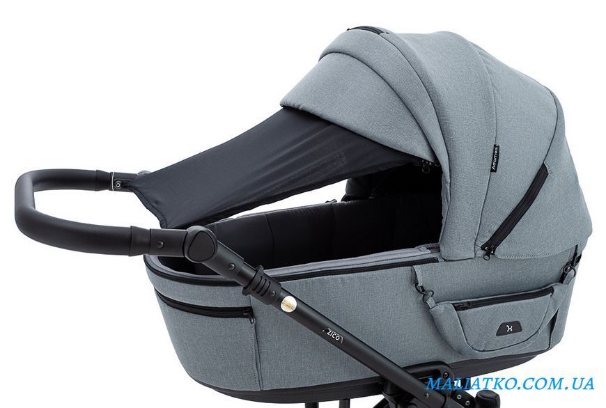 Коляска 2 в 1 Adamex Ziko Tip TK-60 тёмно-серый 1000680775 фото