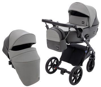 Коляска 2 в 1 Bair Kiwi Plus ECO BKP-21/15 серый / графит 1000680900 фото