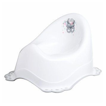 Горщик з антиковзаючим покриттям Maltex Bear Chamber pot with anti slip rubber 4064_60 white (білий) 681177 фото