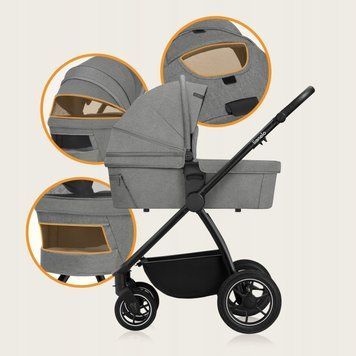 Універсальна коляска 2 в 1 Lionelo MERIL 2IN1 GREY STONE 107323634 фото
