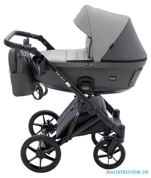 Коляска 2 в 1 Bair Kiwi Plus ECO BKP-21/15 серый / графит 1000680900 фото