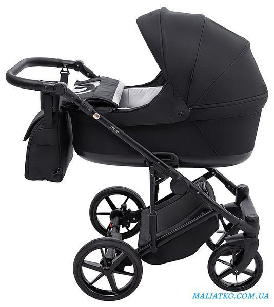 Коляска 2 в 1 Adamex Locco Lux TK-53 черный 1000681025 фото