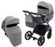 Коляска 2 в 1 Bair Kiwi Plus ECO BKP-21/15 серый / графит 1000680900 фото