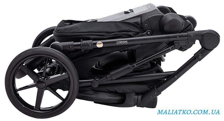 Коляска 2 в 1 Adamex Locco Lux TK-53 черный 1000681025 фото