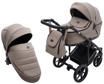 Коляска 2 в 1 Adamex Locco Eco SA-9 темный капучино 1000681030 фото