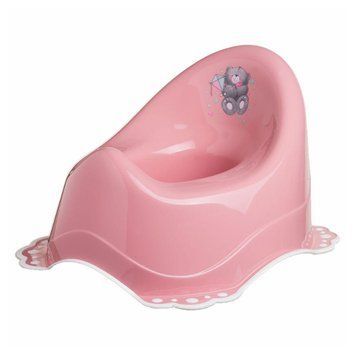 Горщик з антиковзаючим покриттям Maltex Bear Chamber pot with anti slip rubber 4064_42 pink (рожевий) 681176 фото