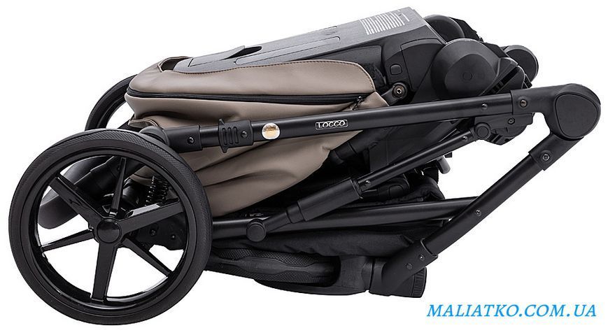 Коляска 2 в 1 Adamex Locco Eco SA-9 темный капучино 1000681030 фото