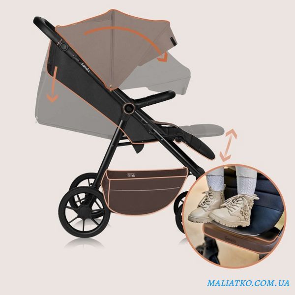 Прогулянкова коляска Lionelo MIRA BEIGE SAND 109350778 фото