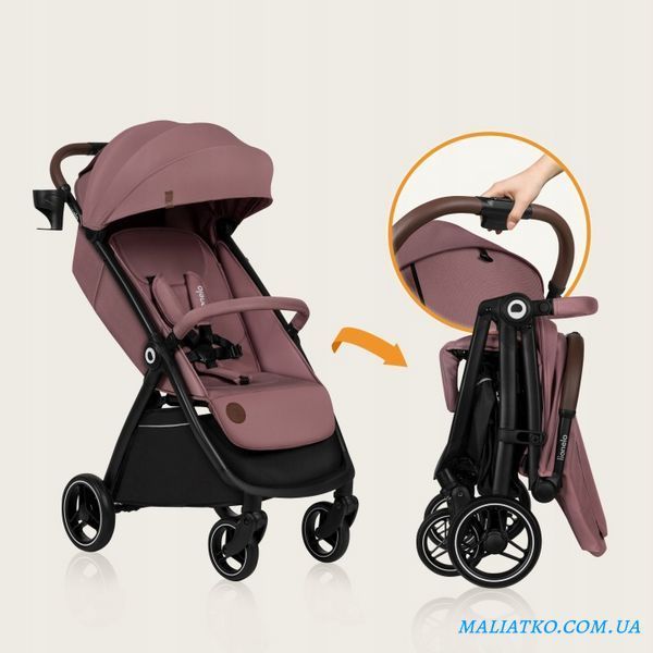Прогулянкова коляска Lionelo INGRID PINK MUAVE 109350370 фото