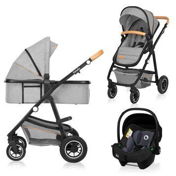 Універсальна коляска 3 в 1 Lionelo AMBER GREY STONE 31579440 фото