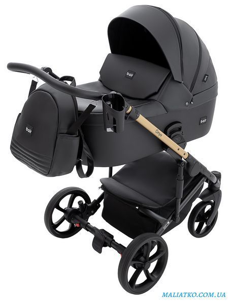 Коляска 2 в 1 Bair Onyx ECO OE-01 чёрный 1000680789 фото