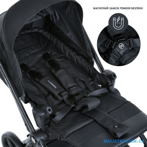 Коляска дитяча ME 1138 SPIN 360 Black 292276 фото