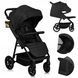 Прогулянкова коляска Lionelo MIRA BLACK ONYX 109376902 фото 2