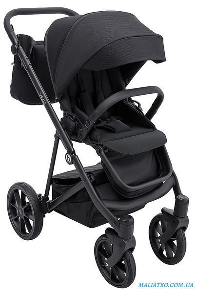 Коляска 2 в 1 Bair Vega Soft VS-05 black черный 1000681061 фото