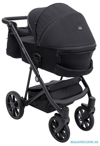 Коляска 2 в 1 Bair Vega Soft VS-05 black черный 1000681061 фото