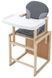 Стільчик-трансформер Babyroom Поні-230 eko графіт / сірий 626015 фото 2