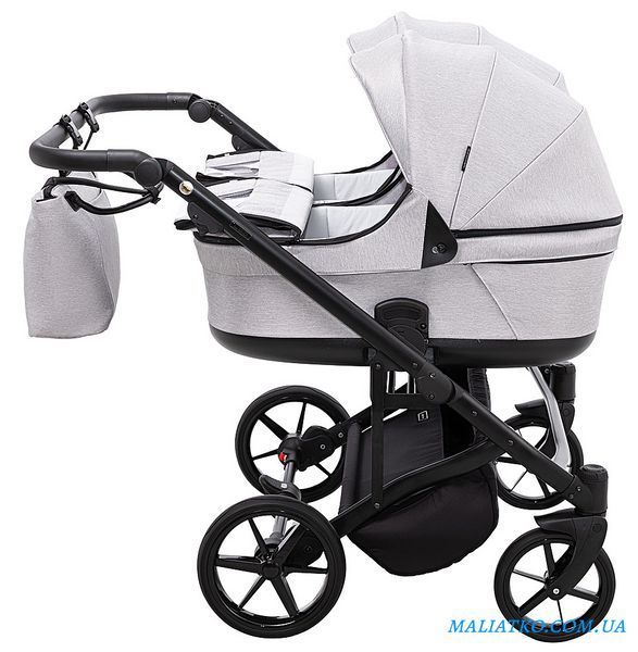 Коляска 2 в 1 для двойни Adamex Leo Duo Tip TK-1 светло-серый 1000681138 фото